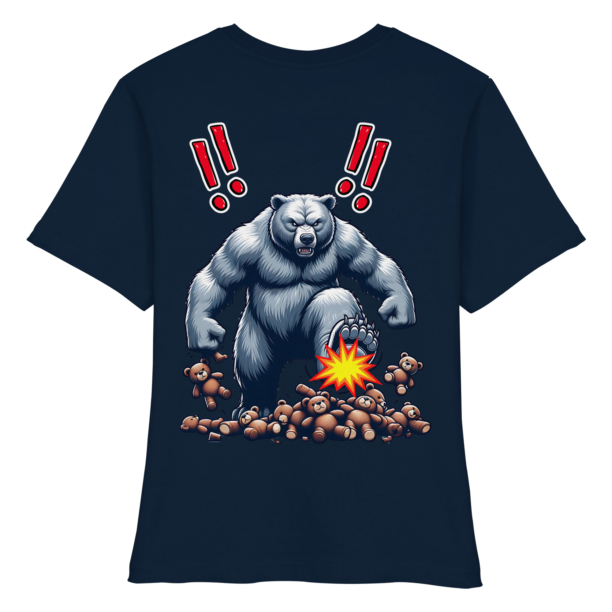 Teddy Terror - Fitted Ladies Organic Shirt