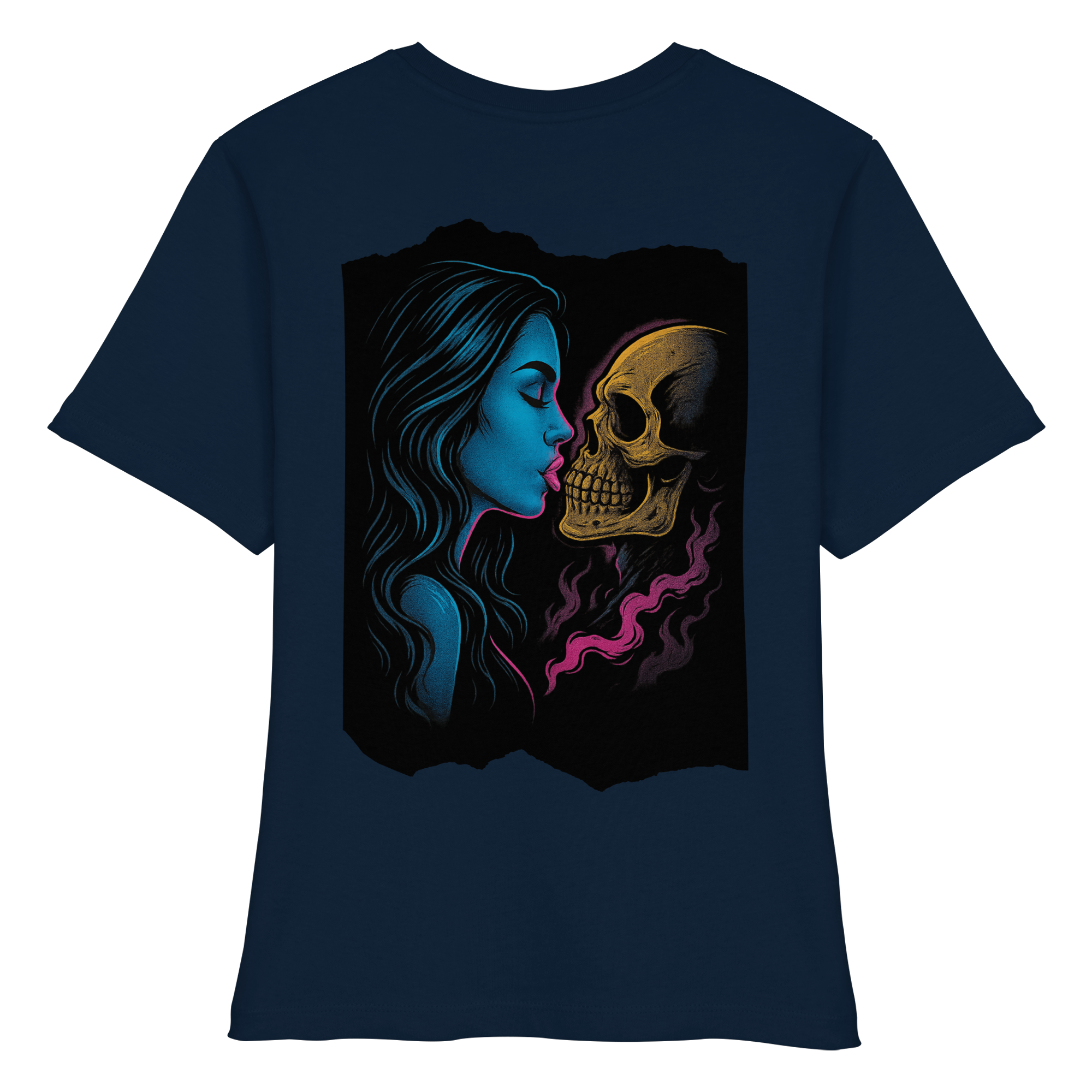 Kissing Skull - Fitted Ladies Organic Shirt