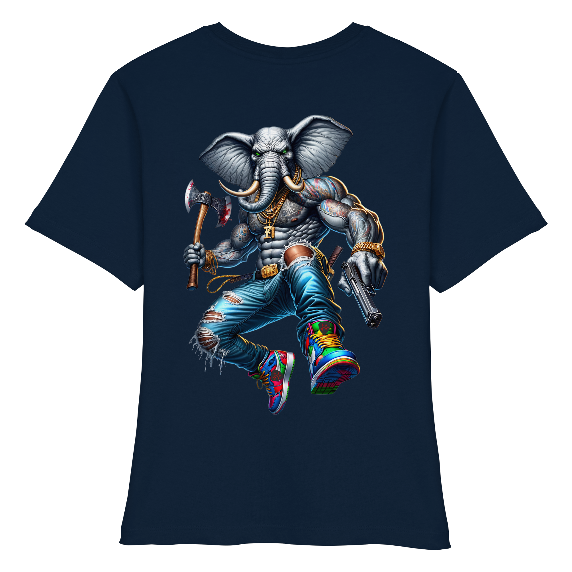 Elephant Warrior - Fitted Ladies Organic Shirt