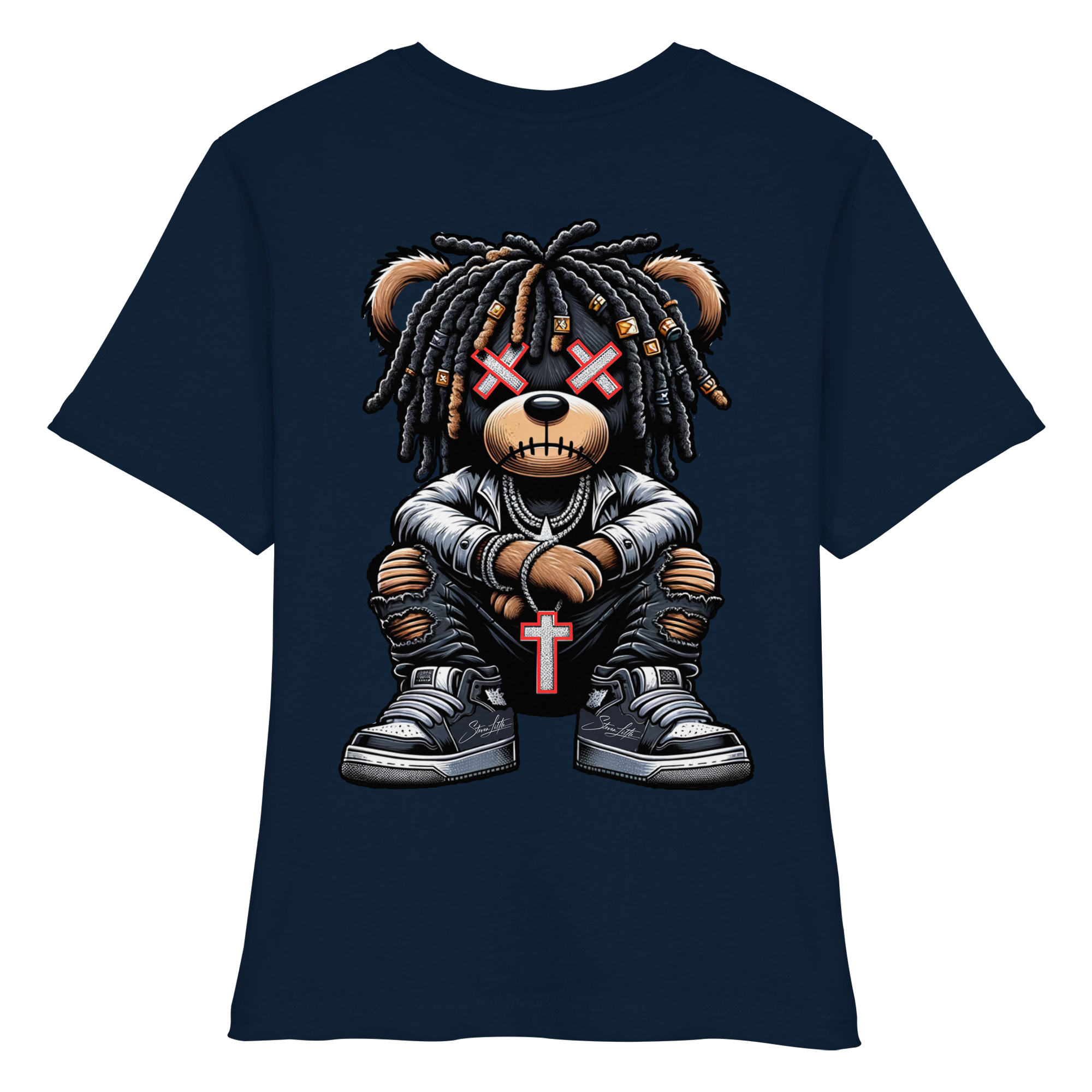 Bad Ass Teddy - Fitted Ladies Organic Shirt