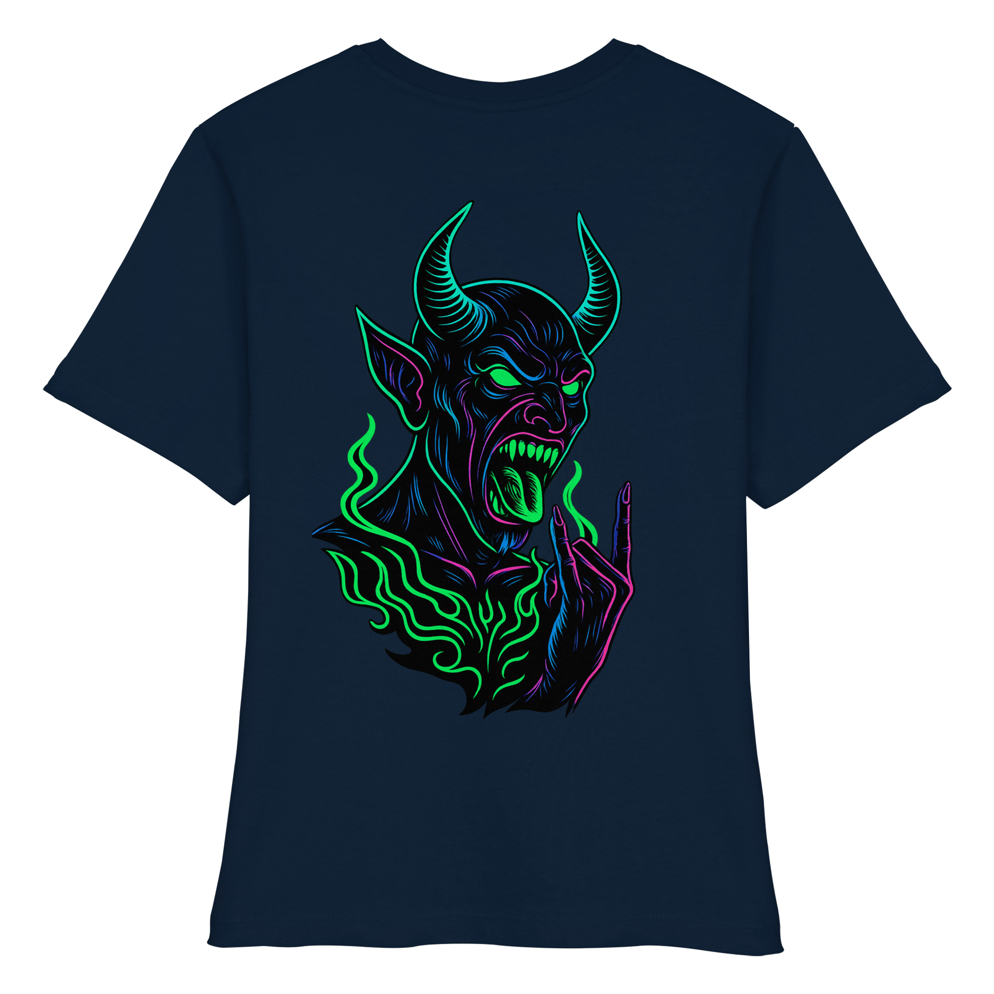 Neon Hellfire - Fitted Ladies Organic Shirt