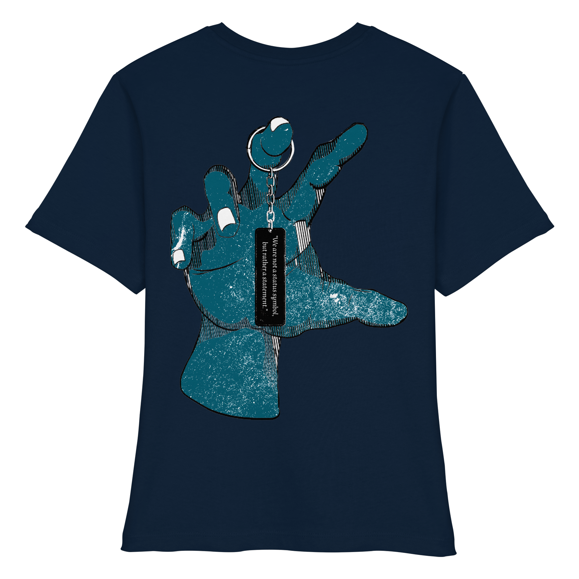 Déclaration à la main - Chemise bio ajustée pour femme