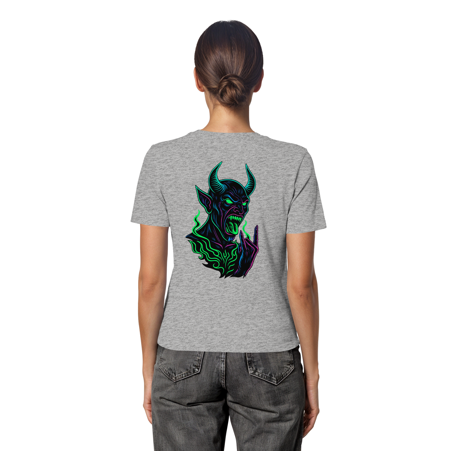 Neon Hellfire - Fitted Ladies Organic Shirt