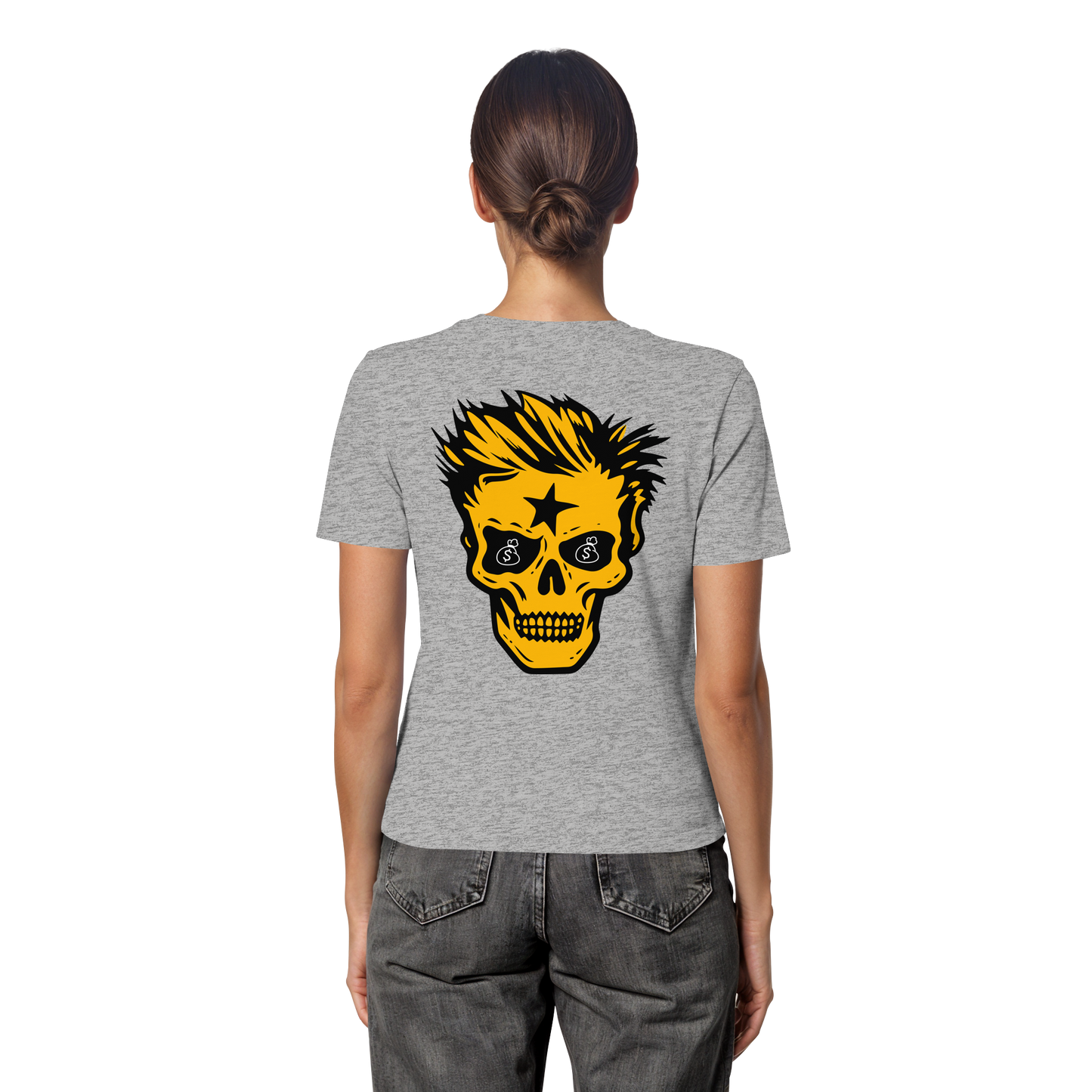 Golden Skull - Fitted Ladies Organic Shirt