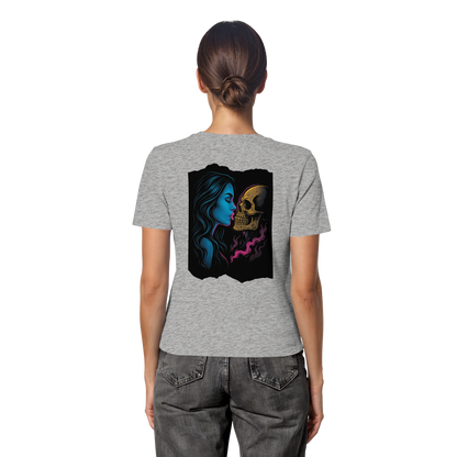 Kissing Skull - Fitted Ladies Organic Shirt