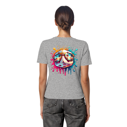 Sunset Vibes Dice - Fitted Ladies Organic Shirt