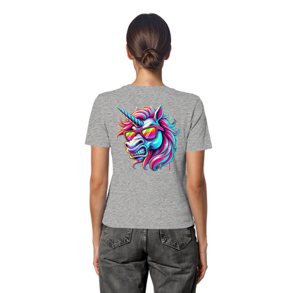 Funky Unicorn - Fitted Ladies Organic Shirt