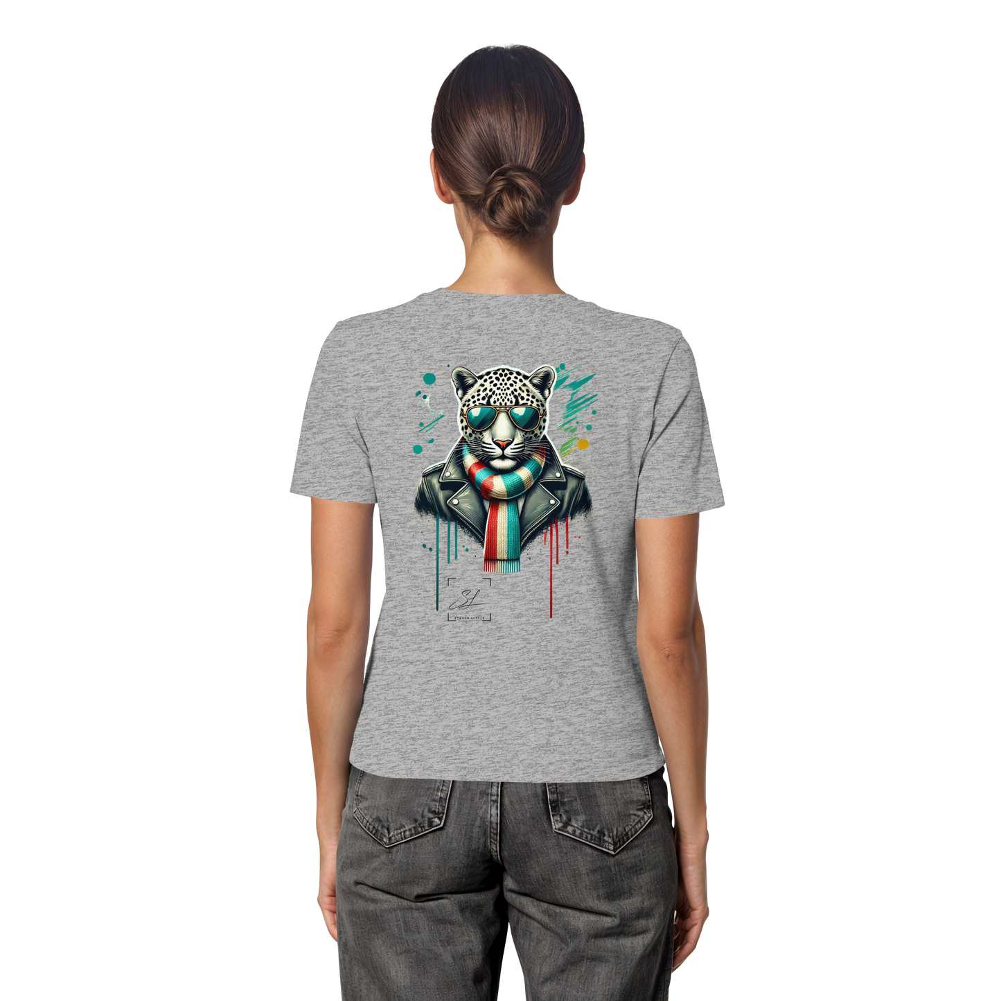 Urban Leopard - Fitted Ladies Organic Shirt