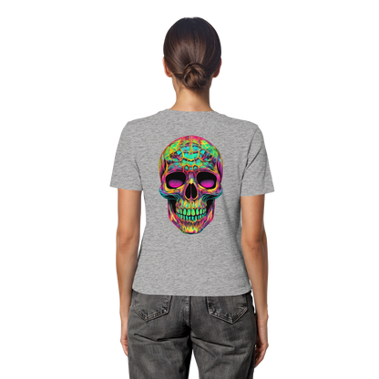 Psychedelic Skull - Fitted Ladies Organic Shirt