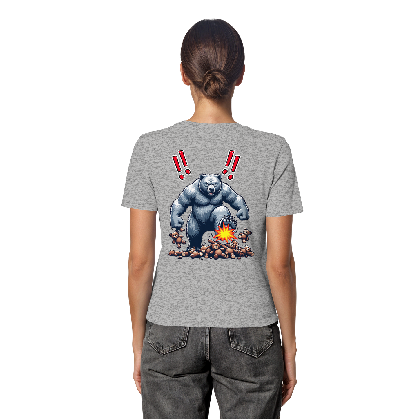 Teddy Terror - Fitted Ladies Organic Shirt