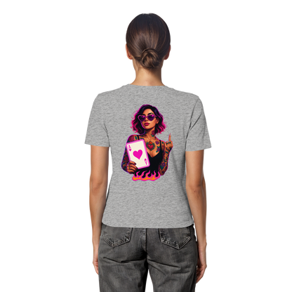 Queen of Hearts - Fitted Ladies Organic Shirt