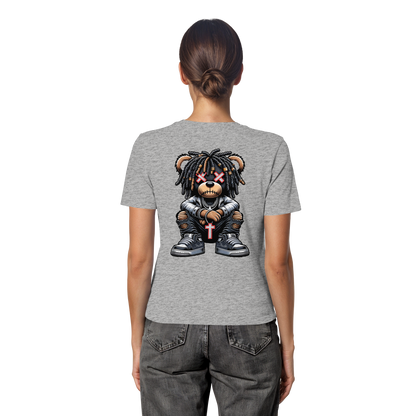 Bad Ass Teddy - Fitted Ladies Organic Shirt