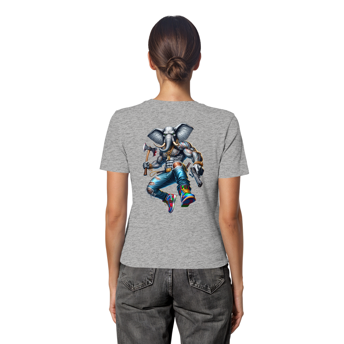 Elephant Warrior - Fitted Ladies Organic Shirt