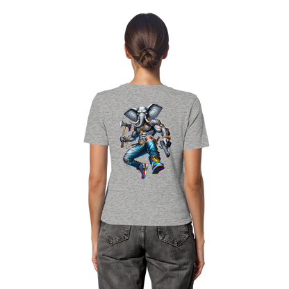 Elephant Warrior - Fitted Ladies Organic Shirt