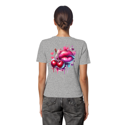 Cherry Kisses - Fitted Ladies Organic Shirt