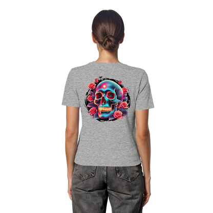 Glow Skull - Fitted Ladies Organic Shirt