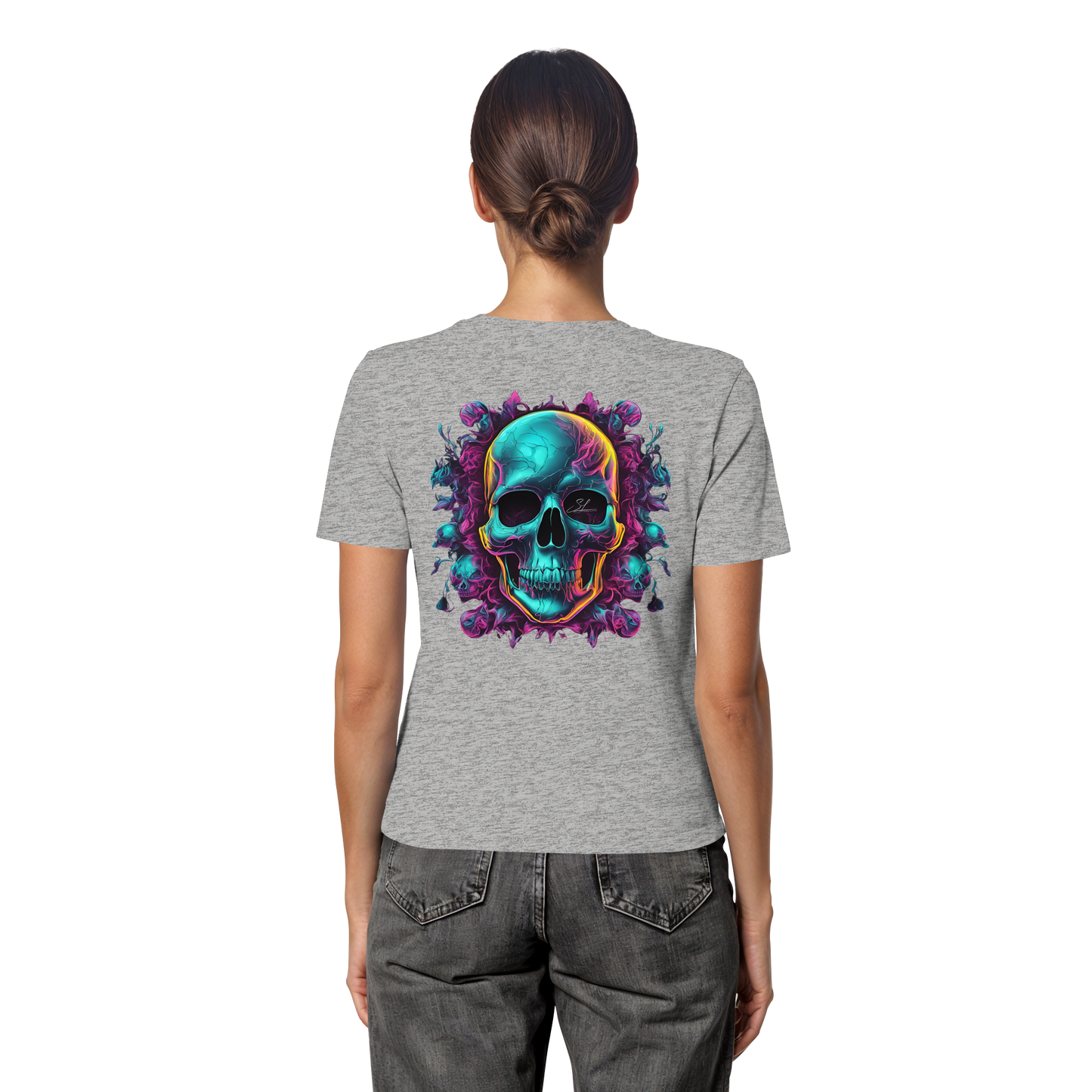 Galactic Skull - Fitted Ladies Organic Shirt