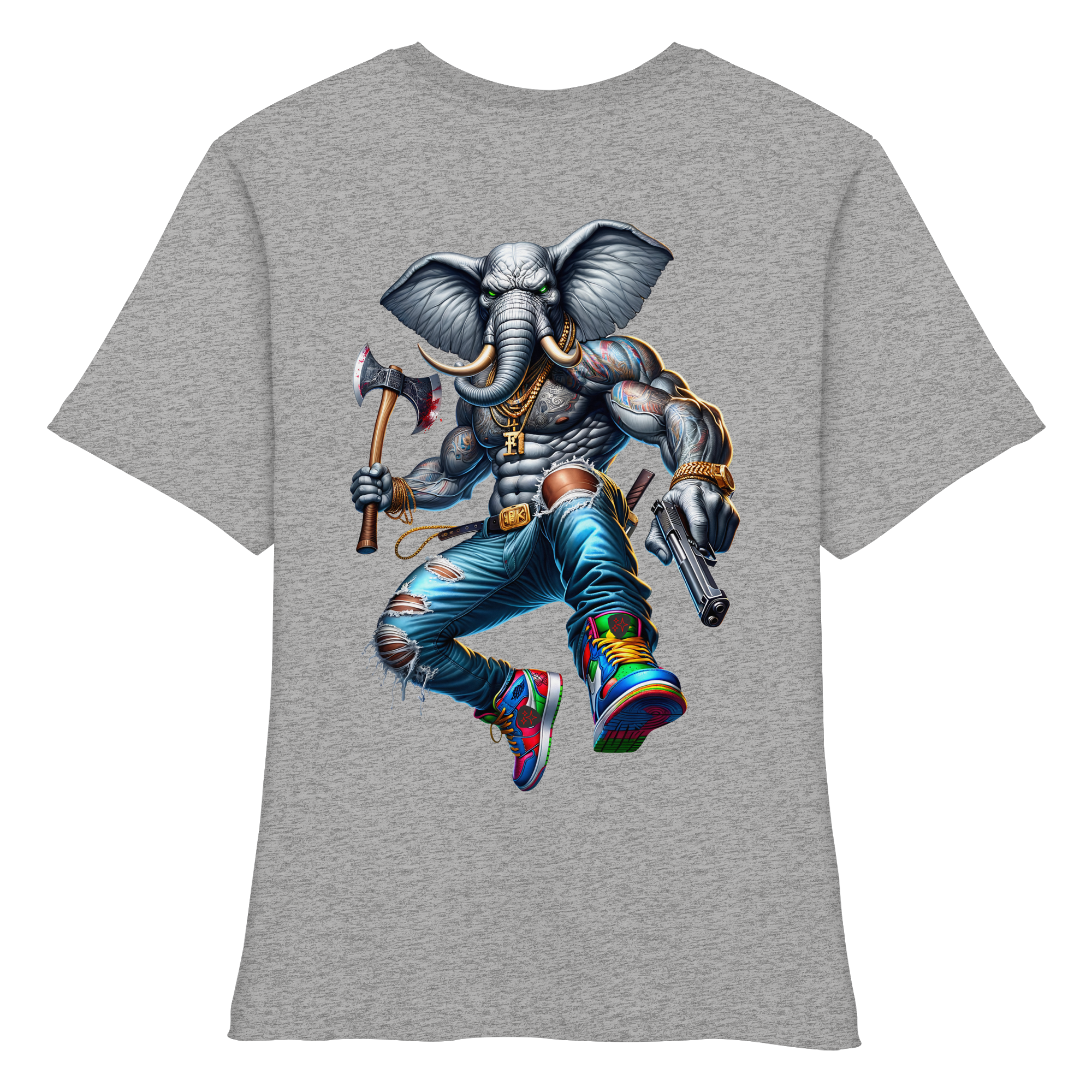 Elephant Warrior - Fitted Ladies Organic Shirt