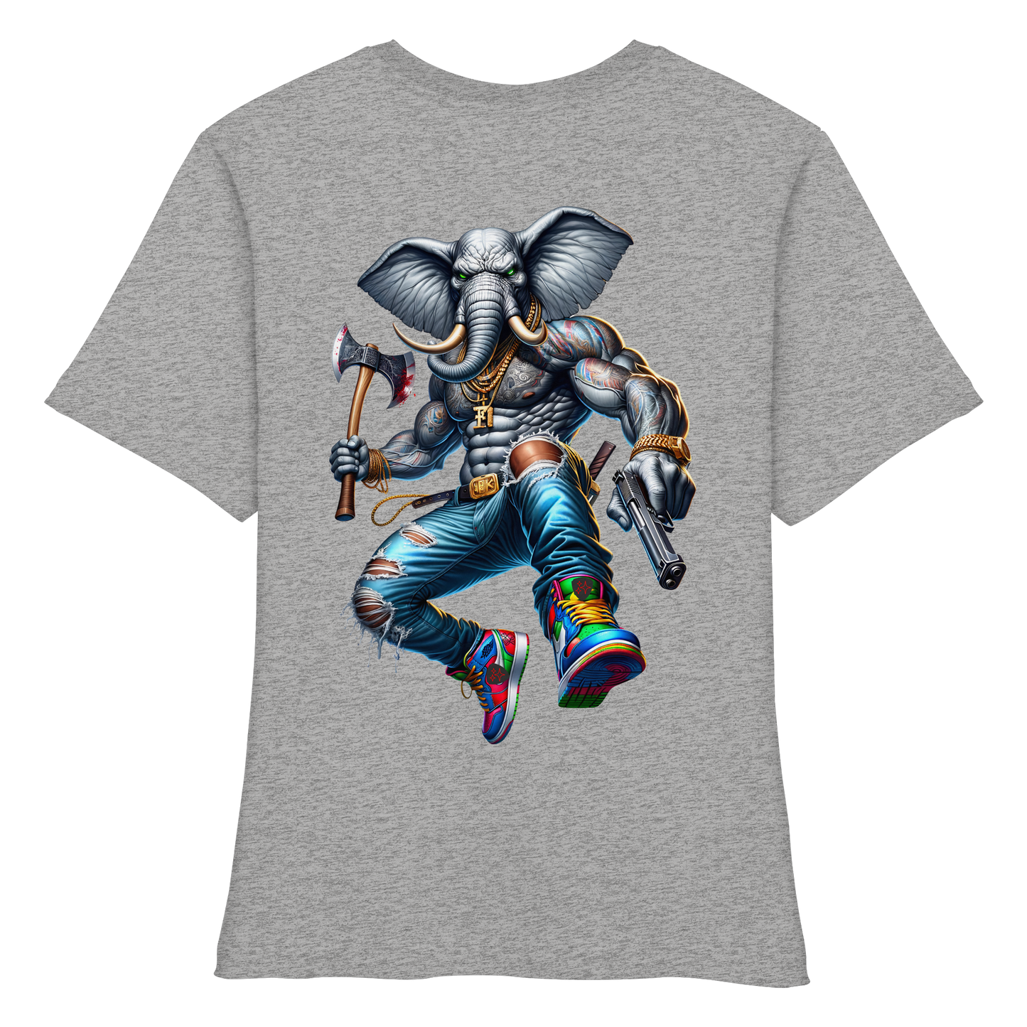 Elephant Warrior - Fitted Ladies Organic Shirt