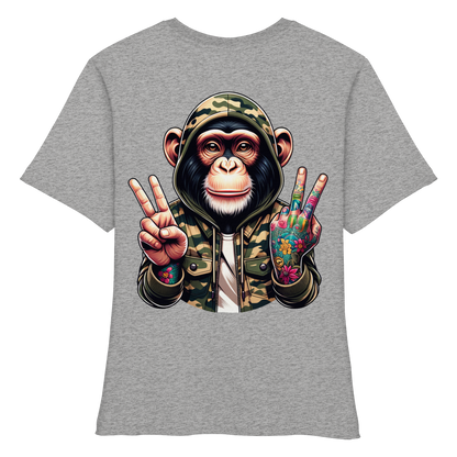 Jungle Ink Monkey - Fitted Ladies Organic Shirt