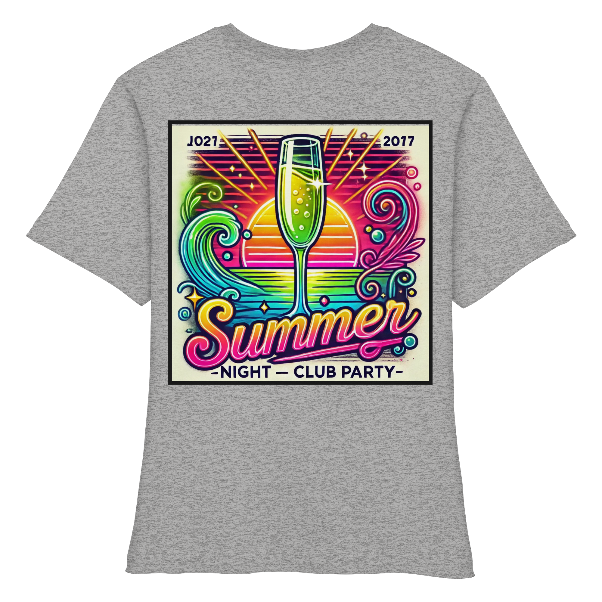 Summer Party Vibes - Fitted Ladies Organic Shirt
