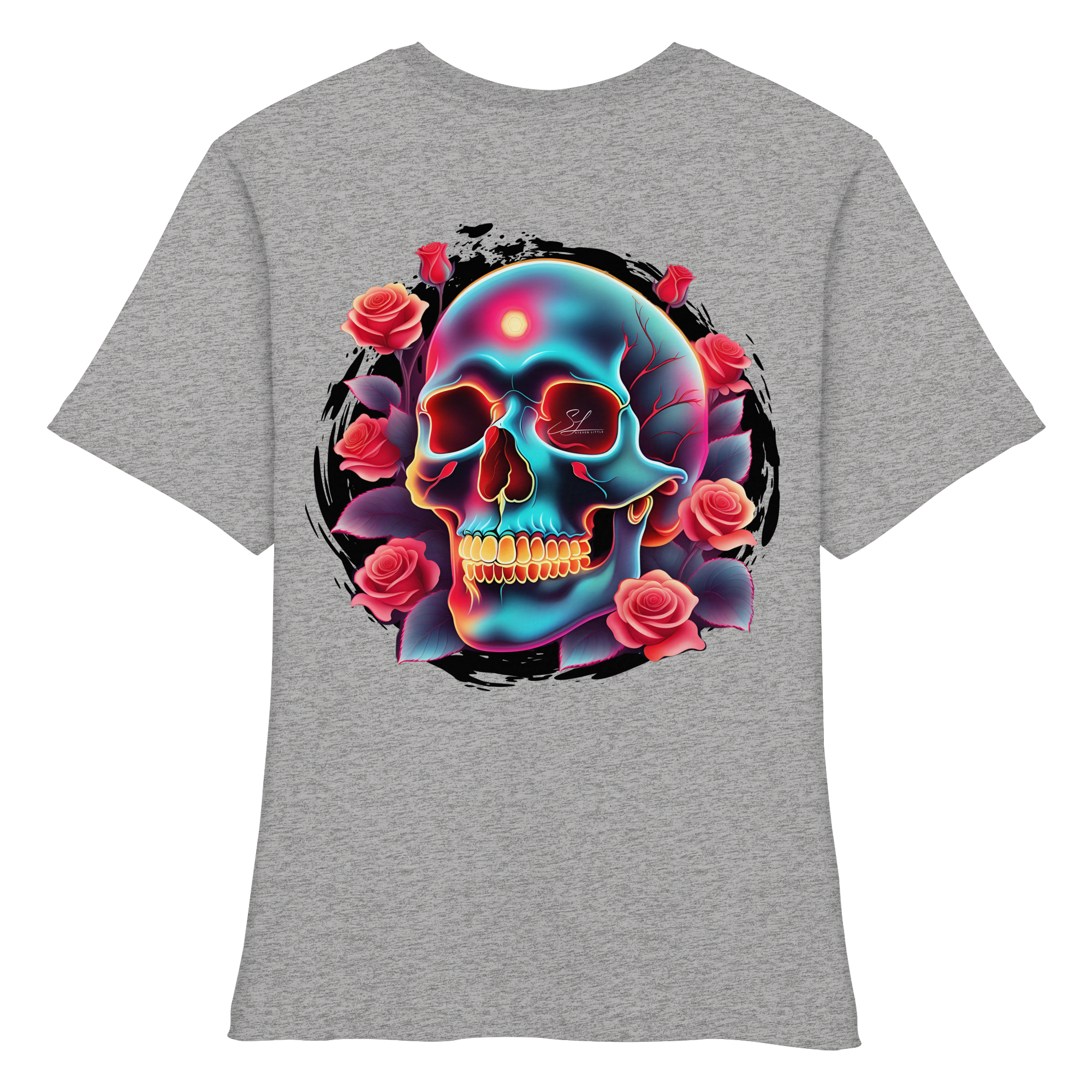 Glow Skull - Chemise bio ajustée pour femme