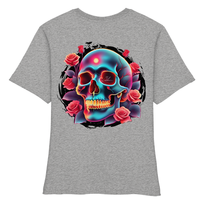Glow Skull - Fitted Ladies Organic Shirt