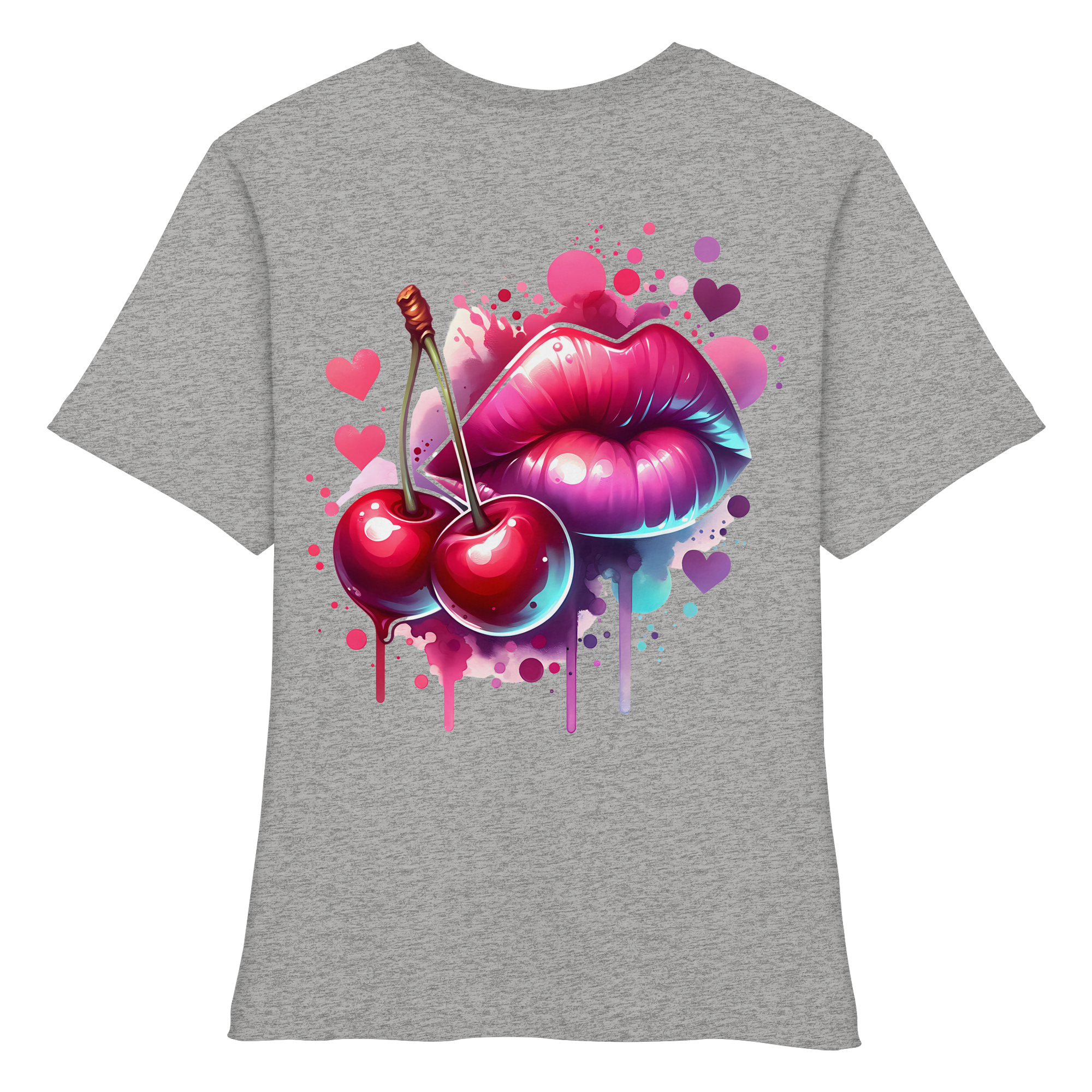 Cherry Kisses - Fitted Ladies Organic Shirt