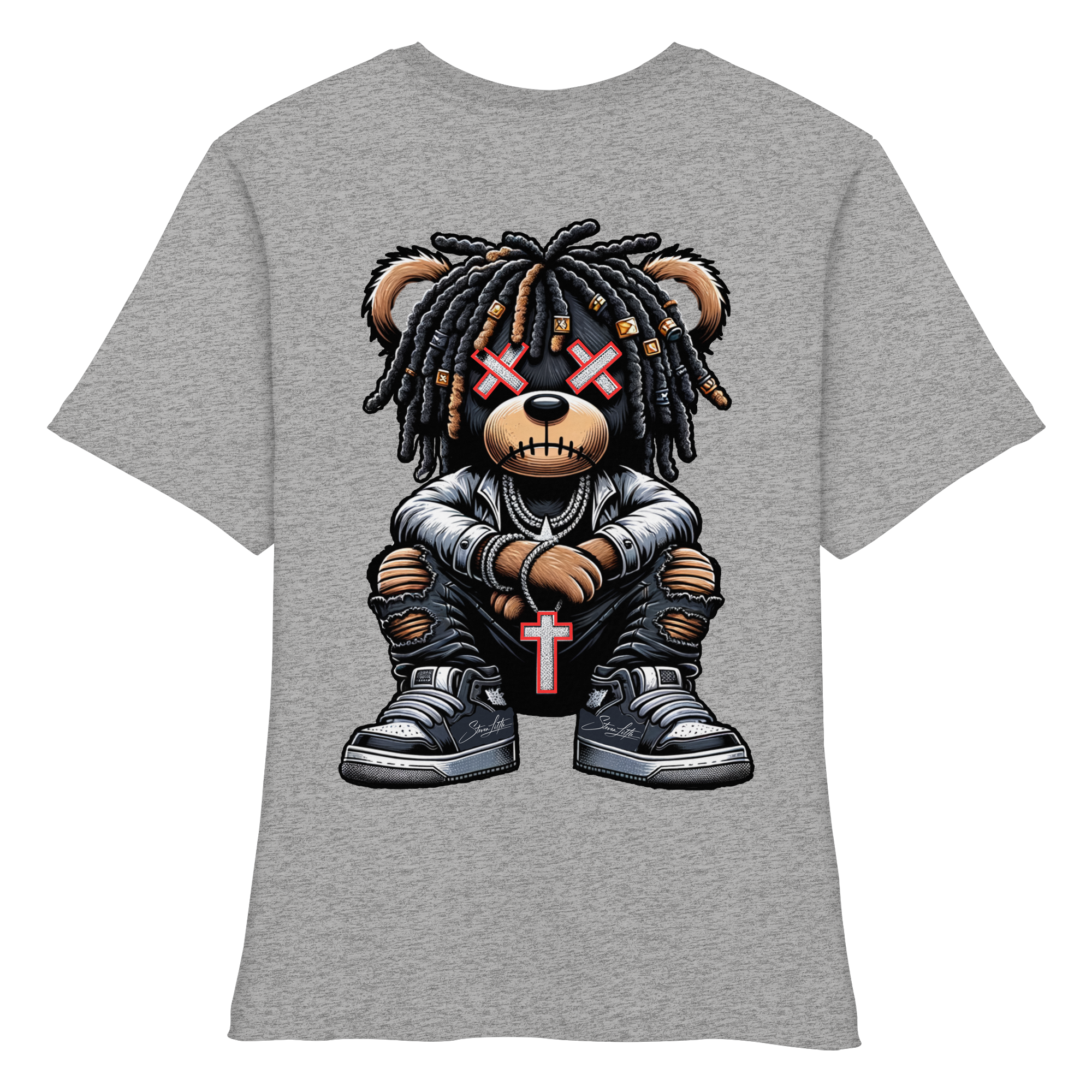 Bad Ass Teddy - Fitted Ladies Organic Shirt