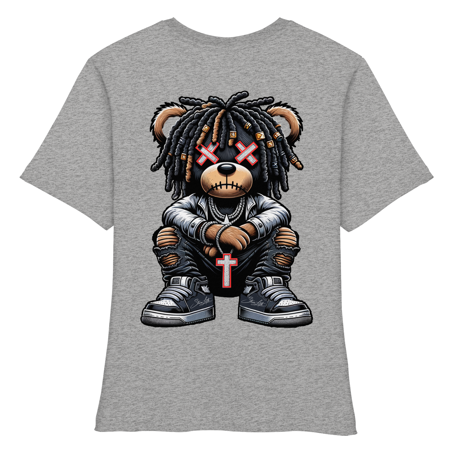 Bad Ass Teddy - Fitted Ladies Organic Shirt