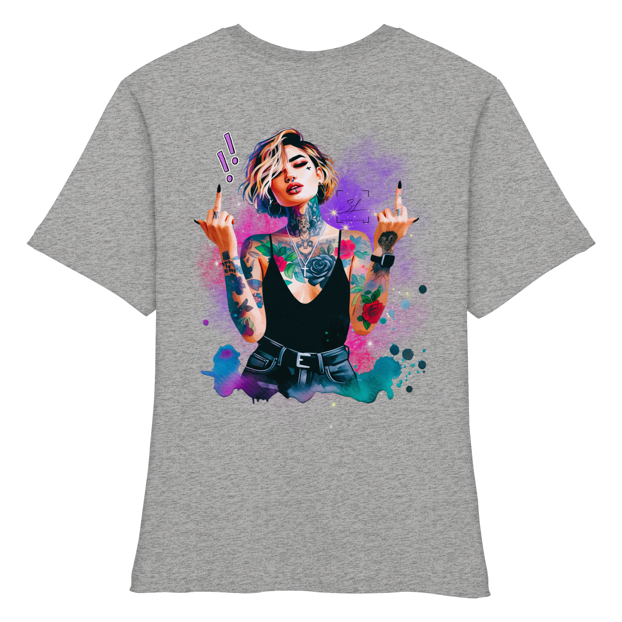 Rebel Rose - Chemise bio ajustée pour femme