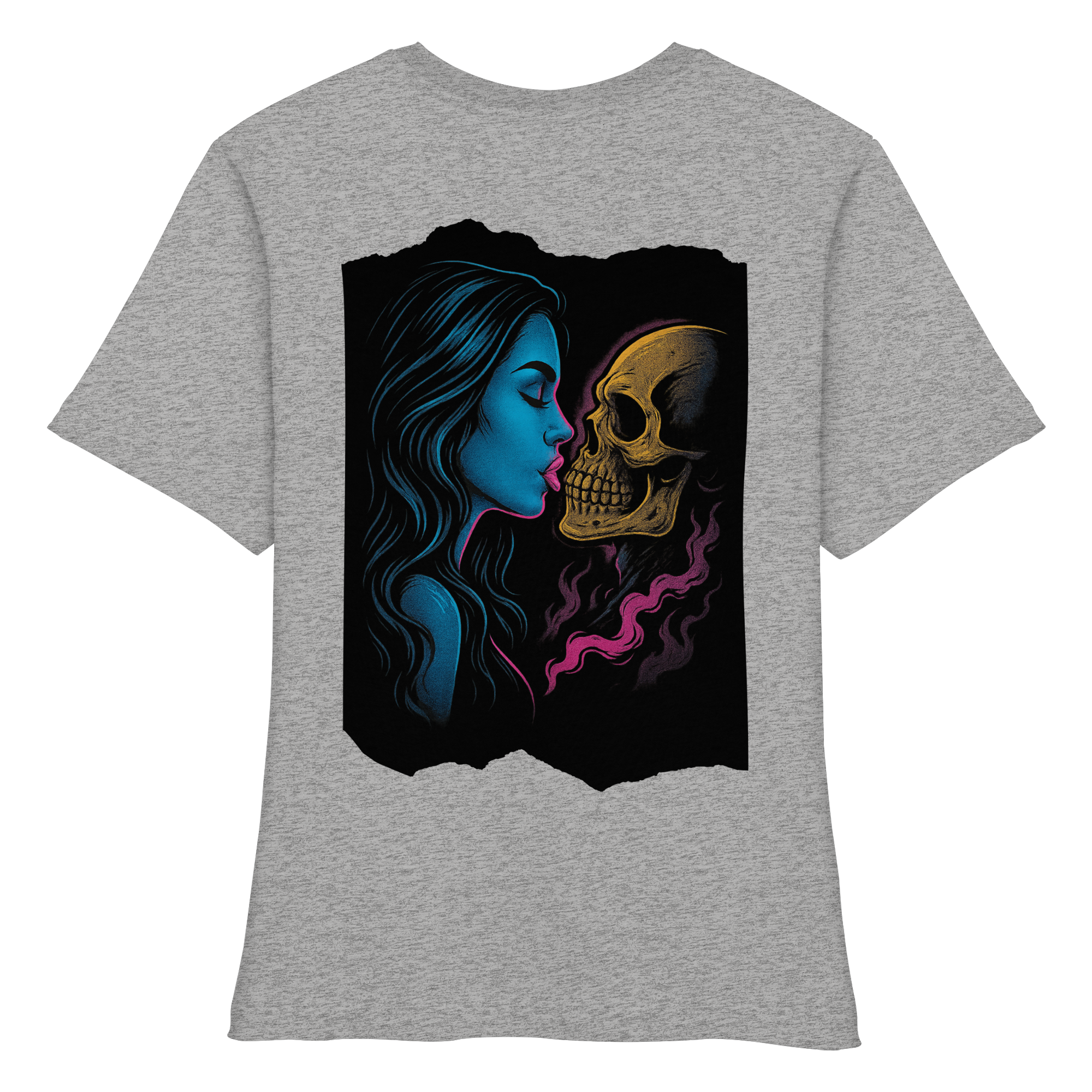 Kissing Skull - Fitted Ladies Organic Shirt