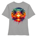 Tropical Sunset - Fitted Ladies Organic Shirt