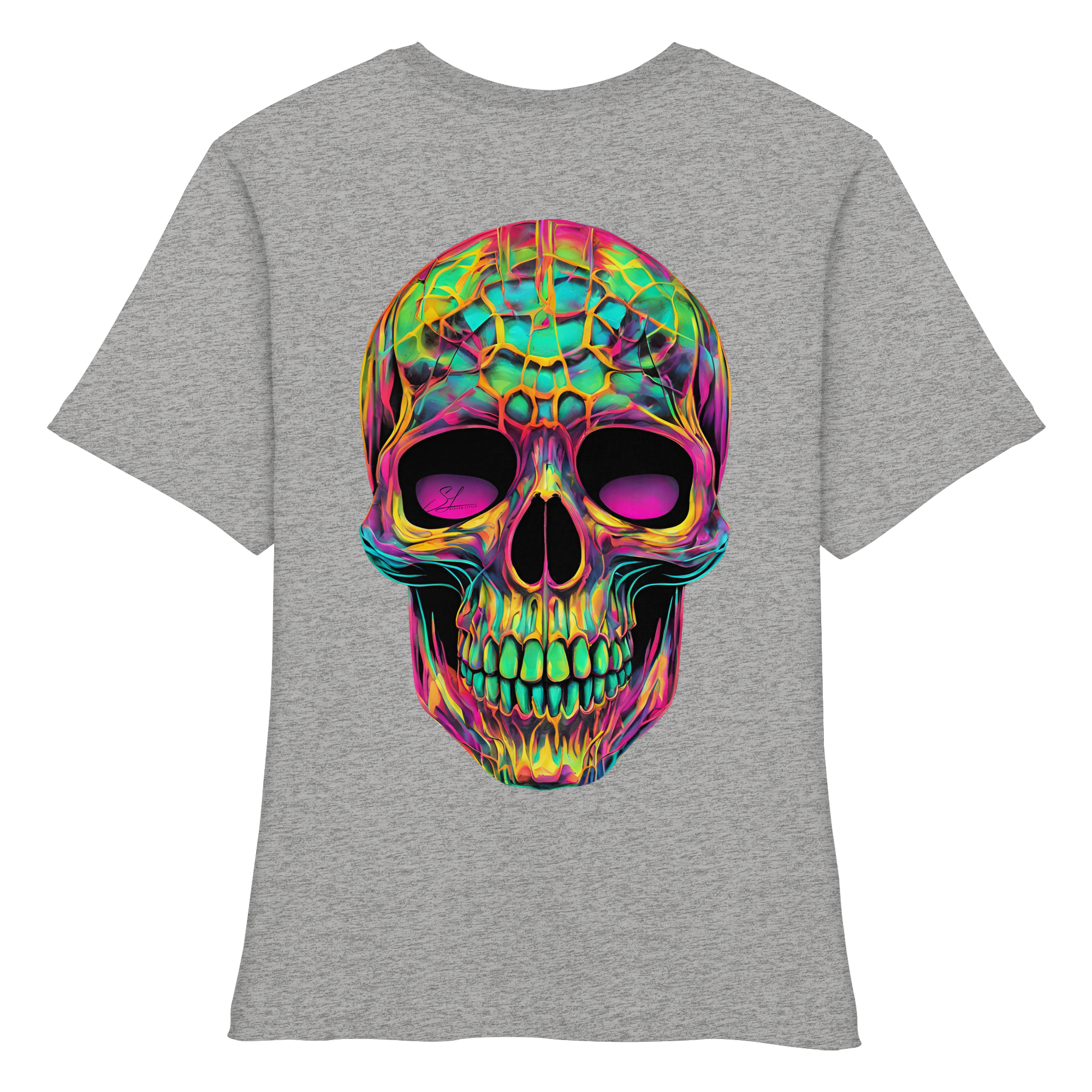 Psychedelic Skull - Fitted Ladies Organic Shirt