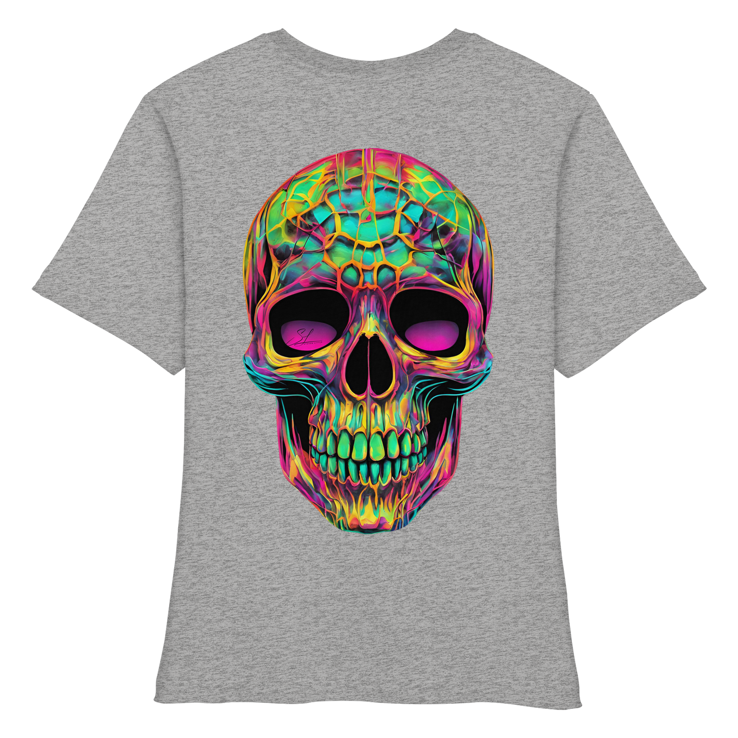 Psychedelic Skull - Fitted Ladies Organic Shirt
