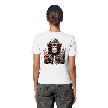Jungle Ink Monkey - Fitted Ladies Organic Shirt
