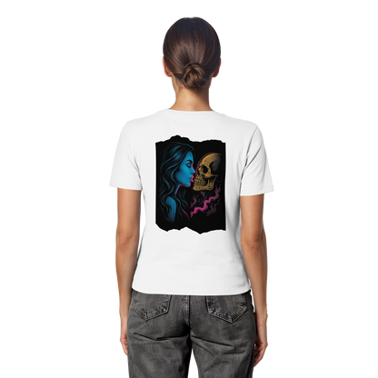 Kissing Skull - Fitted Ladies Organic Shirt