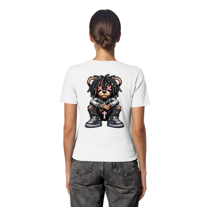 Bad Ass Teddy - Fitted Ladies Organic Shirt