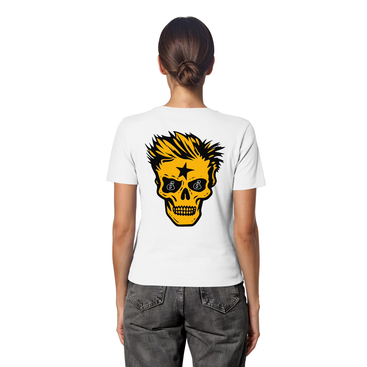 Golden Skull - Fitted Ladies Organic Shirt