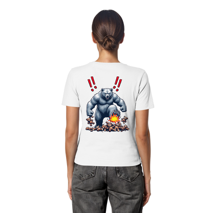 Teddy Terror - Fitted Ladies Organic Shirt