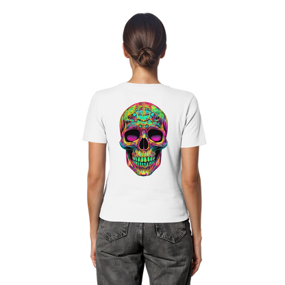 Psychedelic Skull - Fitted Ladies Organic Shirt