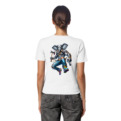 Elephant Warrior - Fitted Ladies Organic Shirt