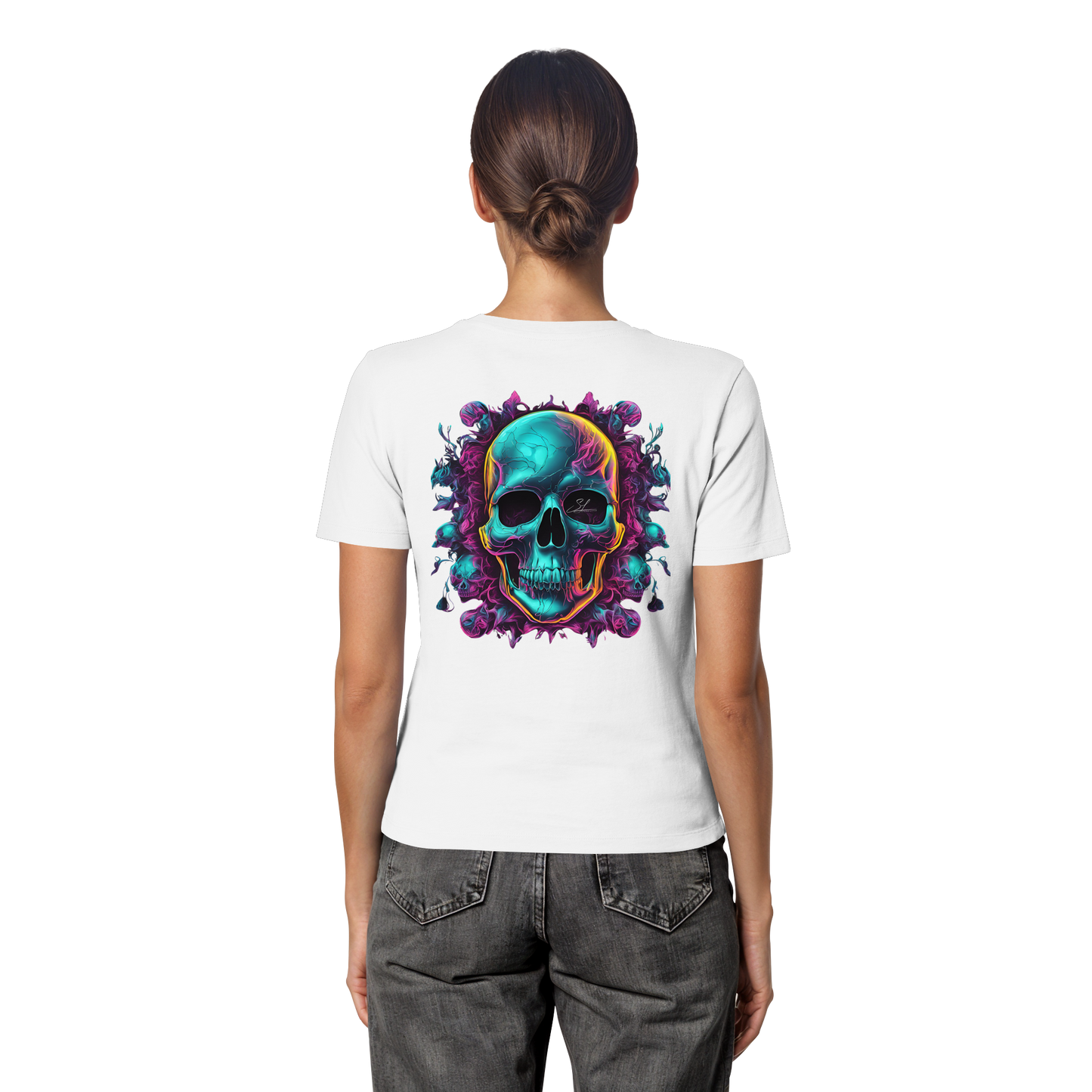 Galactic Skull - Fitted Ladies Organic Shirt