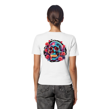 Glow Skull - Fitted Ladies Organic Shirt