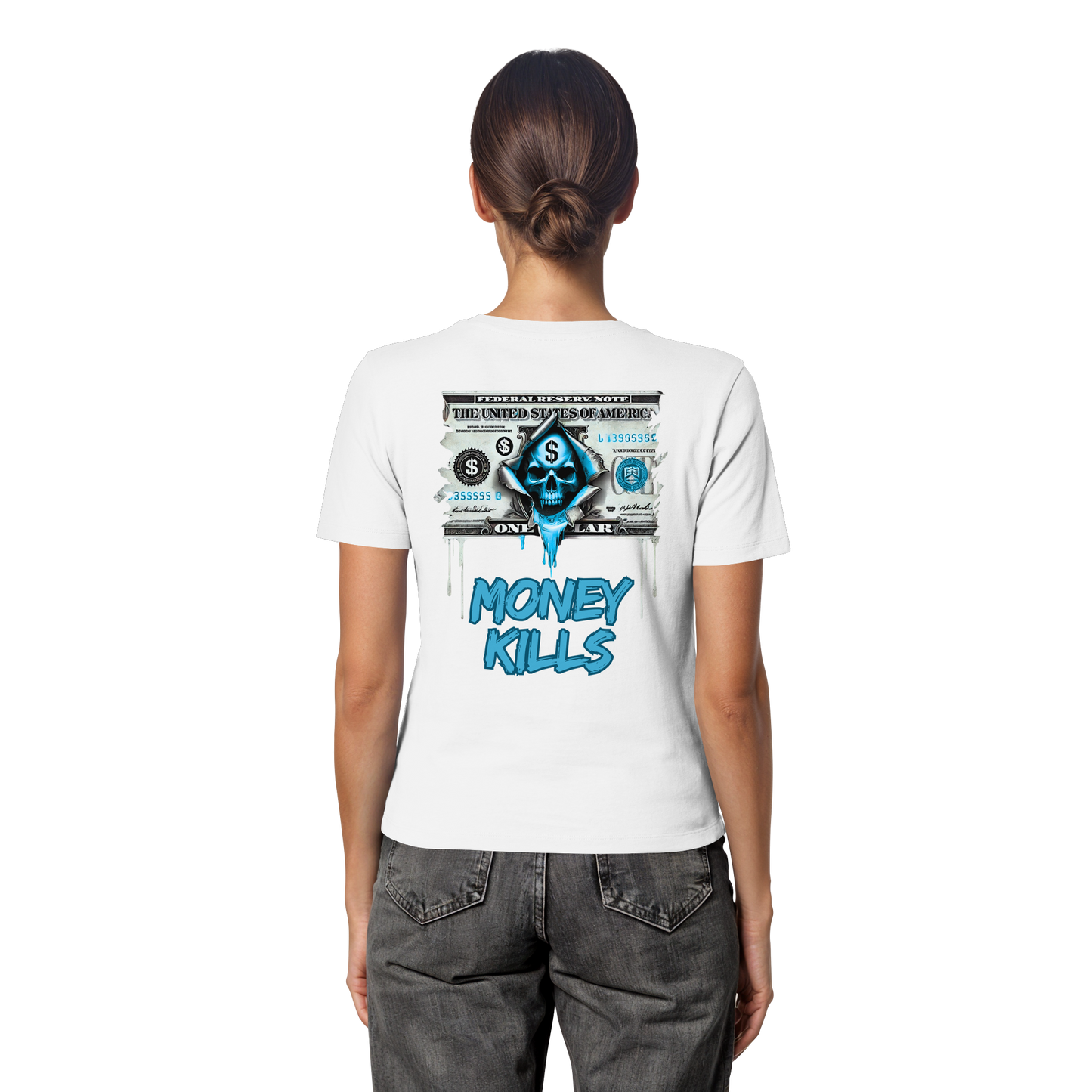 Money Kills - Fitted Ladies Organic Shirt
