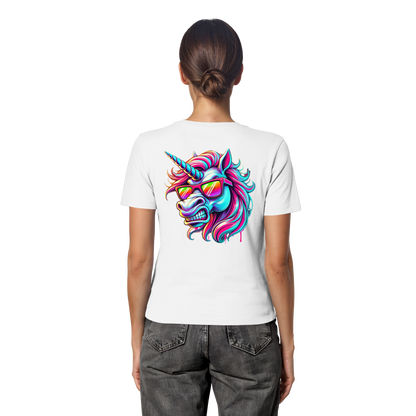 Funky Unicorn - Fitted Ladies Organic Shirt