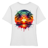 Tropical Sunset - Fitted Ladies Organic Shirt