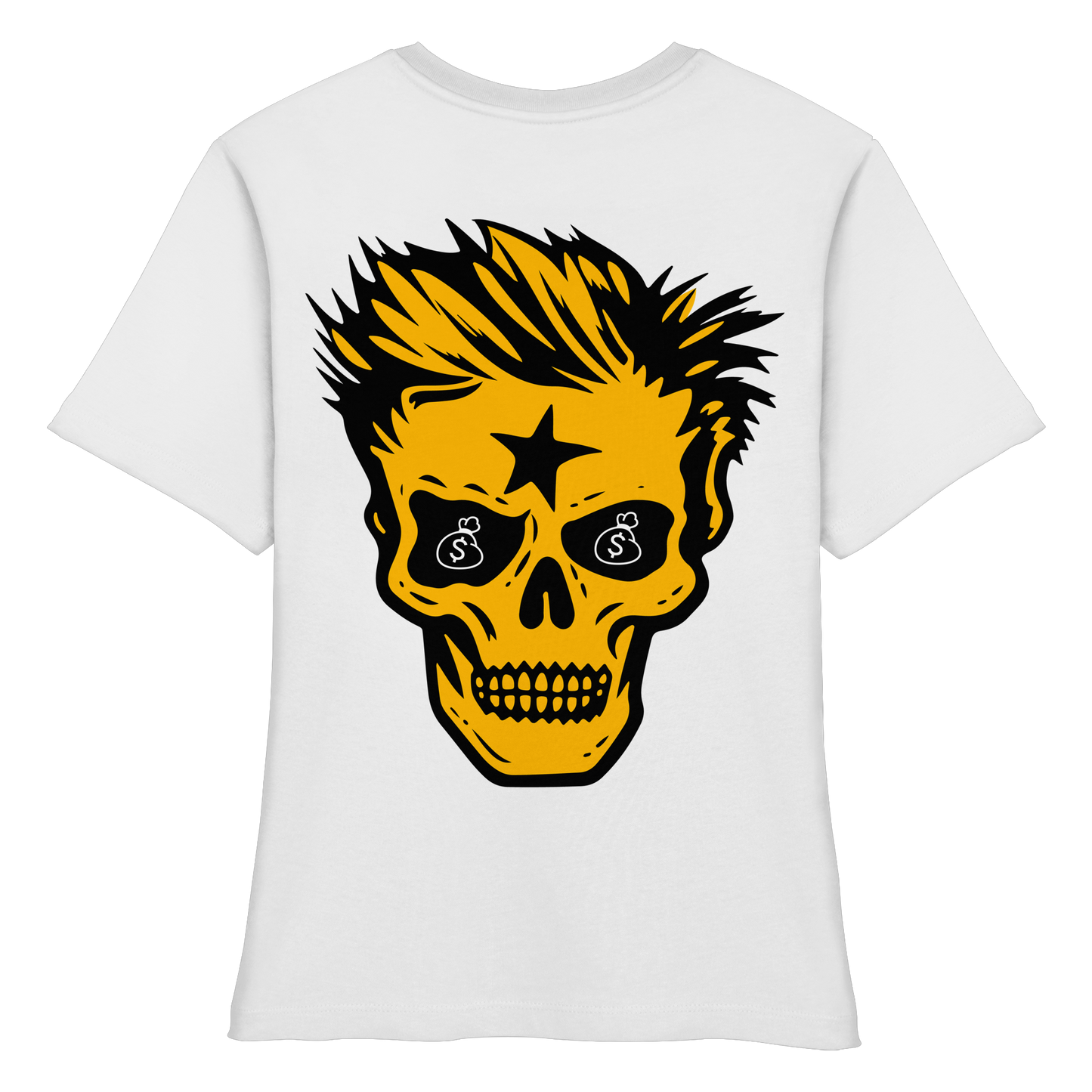 Golden Skull - Fitted Ladies Organic Shirt