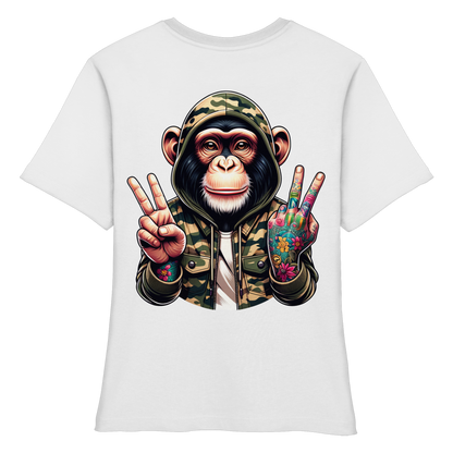 Jungle Ink Monkey - Fitted Ladies Organic Shirt