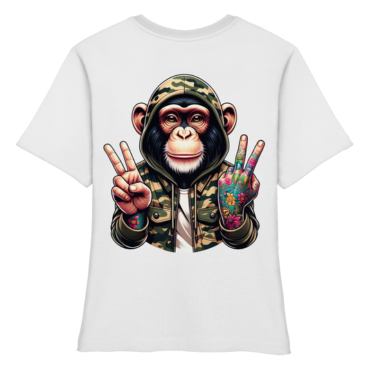 Jungle Ink Monkey - Fitted Ladies Organic Shirt